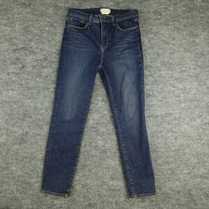 L'agence Jeans Womens 27x24.5‎  Blue Denim Margot High Rise Ankle Skinny Ladies